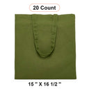 Timeless Flat Cotton Tote 15" x 16 1/2"