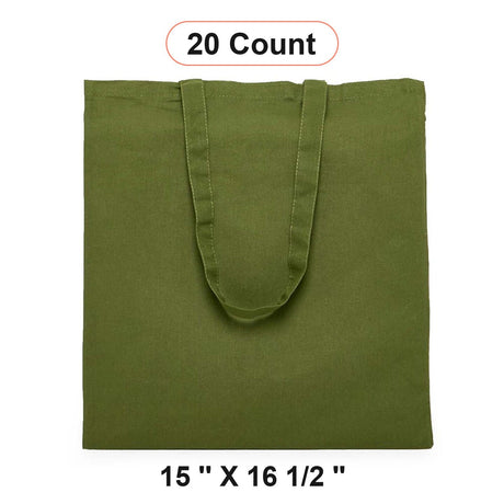 Timeless Flat Cotton Tote 15" x 16 1/2"