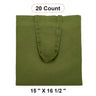 Timeless Flat Cotton Tote 15" x 16 1/2"