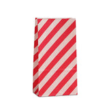 Diagonal Stripe Patterned SOS Bags 3 5/8'' x 2 1/4'' x 7''