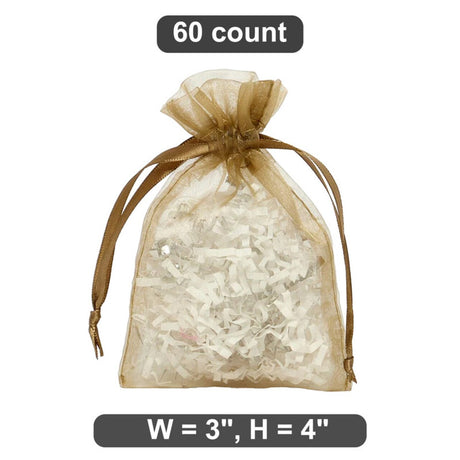 Miniature 3” x 4” Organza Bags Great for Packaging