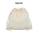 Wide 8" x 12" Plain Cotton Muslin Pouch