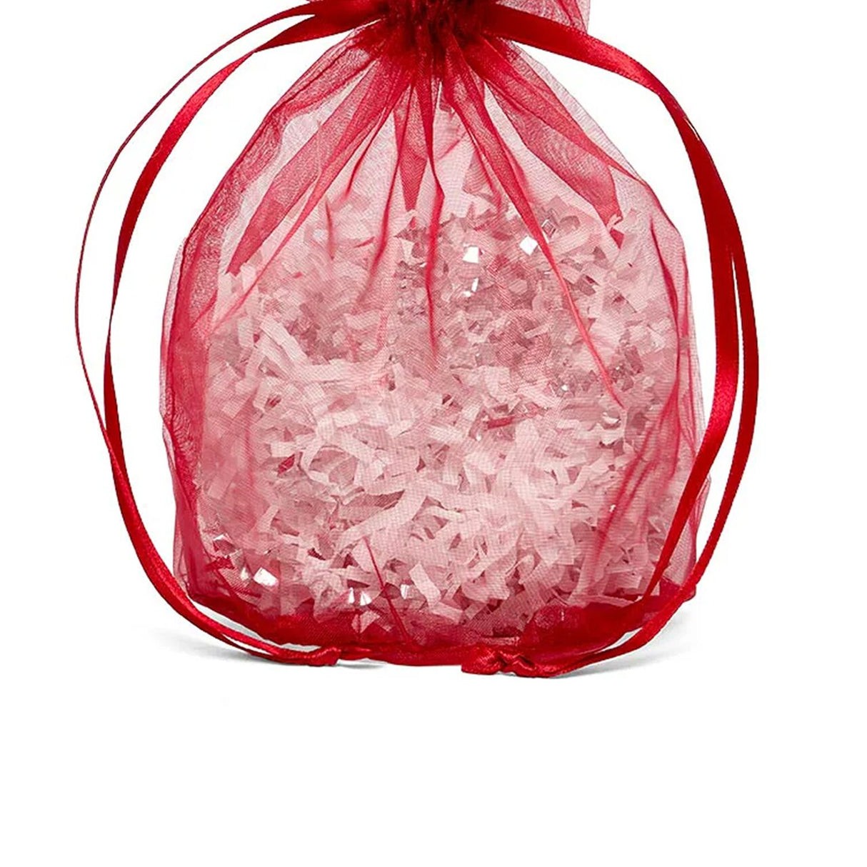 Wide Round Flat Bottom Organza Bags 6 1/2'' x 4'' x 7'' for Events