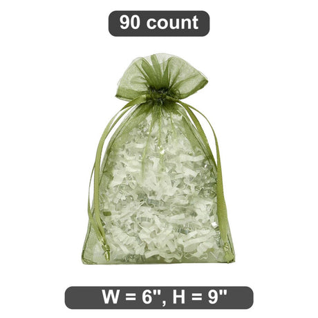 Elegant 6” x 9” Organza Bags Ideal for Special Gifts