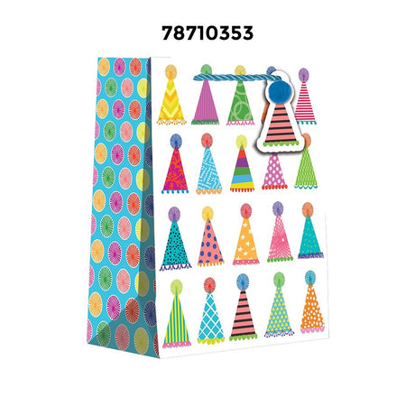 Versatile Patterned Gift Bags 10" x 4" x 8"