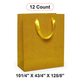 Glitter Grain Euro Totes 10 1/4'' x 4 3/4'' x 12 5/8'' for Stylish Packaging