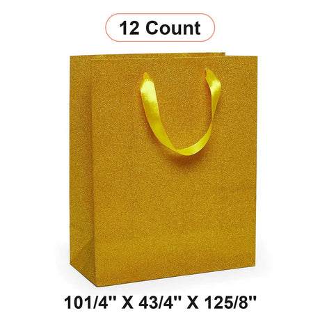 Glitter Grain Euro Totes 10 1/4'' x 4 3/4'' x 12 5/8'' for Stylish Packaging