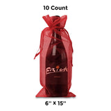 Sheer Wine Bags 6"x15" Perfect for Gifting Bottles in Style