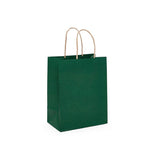 Compact Kraft Tinted Color Shopping Bag 6" x 3 1/4" x 8 3/8"