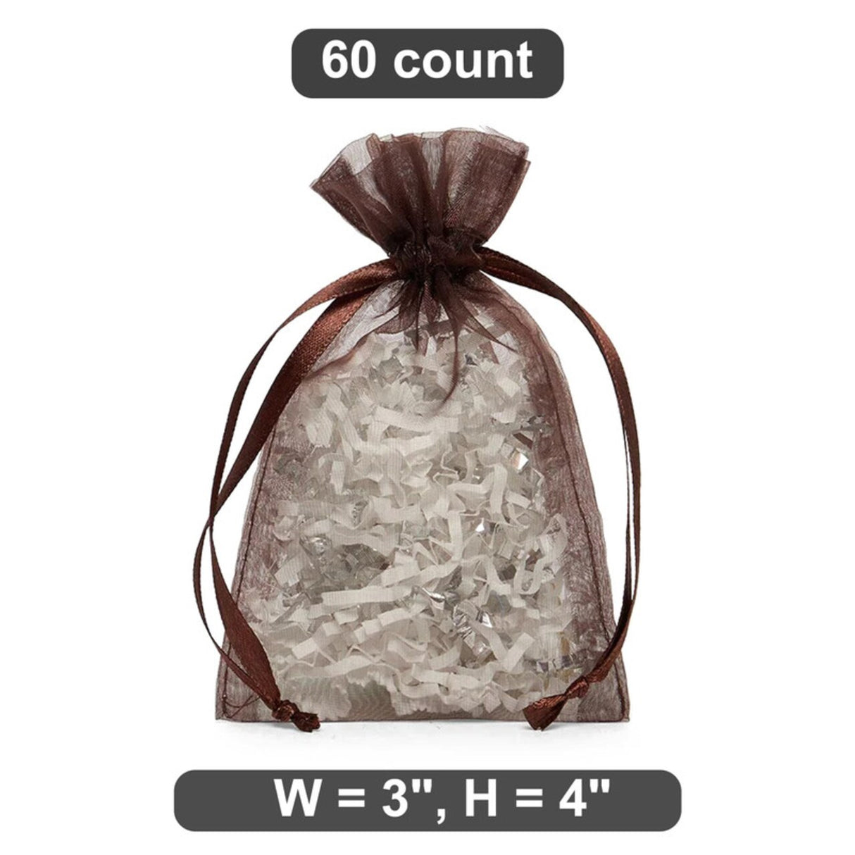 Mini 3” x 4” Organza Bags For Delicate Gifts