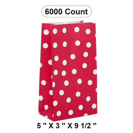 Dot Pattern Sos Food Bags 5'' X 3'' X 9 1/2'' Design