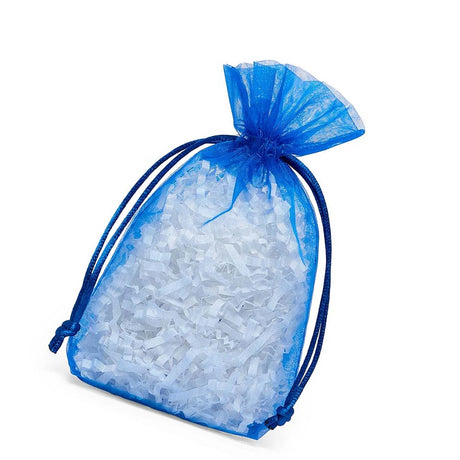 Flat Bottom Organza Bags 3 1/2''x1''x5 1/2'' for Gifts and Jewelry