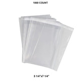 Premium Lip & Tape Self-Sealing Bags 5 1/4" x 7 1/4" 1.6 mil