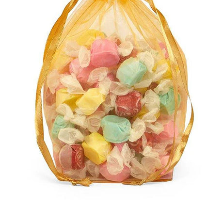 Cardboard Square Bottom Organza Bags 4'' x 4'' x 9 1/2'' for Party Favors