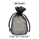 Bolsas de Organza con Fondo Plano 3 1/2'' x 1'' x 5 1/2'' para Recuerdos de Fiesta