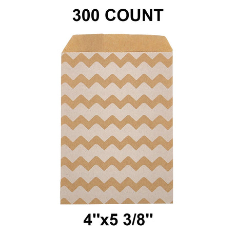 Perfect Size White Paper Merchandise Bags 4" x 5 3/8"