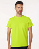 Gildan Heavy Cotton Crewneck Short Sleeve Pocket T-Shirt – Unisex Cotton Tee