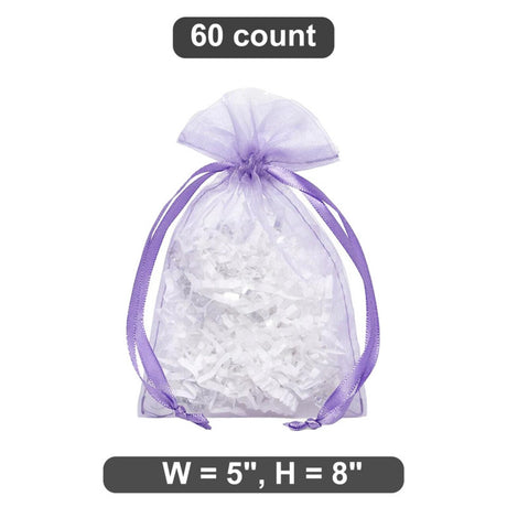 Sheer 5” x 8” Organza Bags – Perfect for Small Favors
