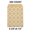 Reliable White Paper Merchandise Bags 6 3/8" x 8 1/2"
