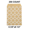 Reliable White Paper Merchandise Bags 6 3/8" x 8 1/2"