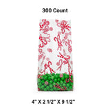 4” x 2.5” x 9.5” Christmas Cello Bags for Candy and Gifts
