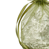 Wide Round Flat Bottom Organza Bags 6 1/2'' x 4'' x 7'' for Luxurious Wrapping