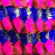 Mulitcolor 7 Mountain Faux Fake Fur Long Pile Fabric,