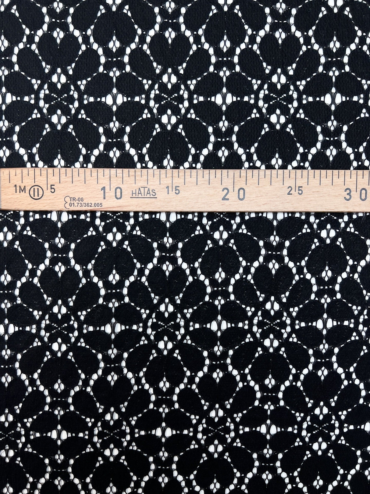 Black Cotton Guipure Lace
