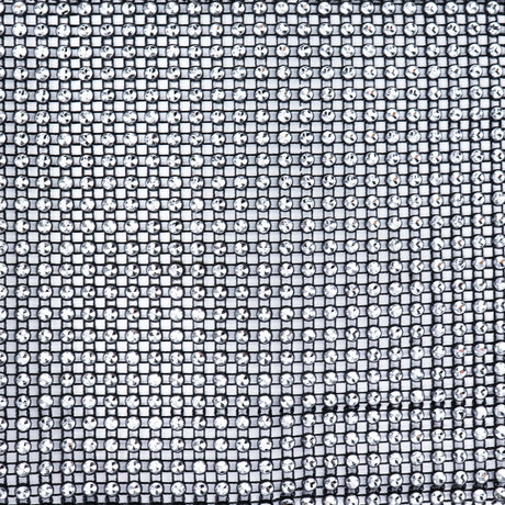 O'Creme Black & Silver Rhinestone Wrap, 4-1/2" x 1 Yard