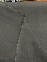 Ventanas Olive 100% Belgian Linen Fabric - Heavy Weight Upholstery Drapery, Olive Green Tone, 56" Width (1 Yard)