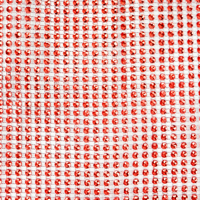 O'Creme Red Rhinestone Wrap, 4-1/2" x 1 Yard