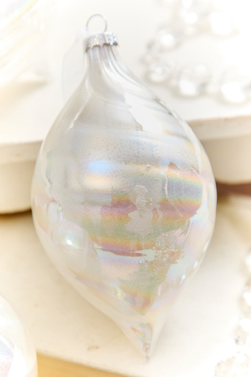 4" - 6" Pearlescent Swirl Ornament