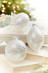 4" - 6" Pearlescent Swirl Ornament