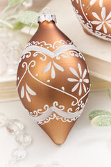 4" - 6" Ornate Gingerbread Glass Ornament