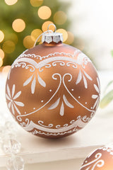 4" - 6" Ornate Gingerbread Glass Ornament