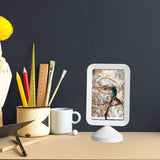 4x6 White Double-Sided Photo Frame – Freestanding Picture & Menu Holder