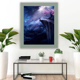 8x10" Light Gray-Green Frame with Plastic Front Protection Suitable for Hanging or Standing, Compatible with ALFTA Adhesive Hook