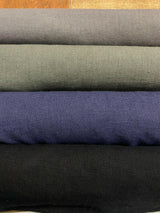 Ventanas Belgian Linen Fabric - Slate Gray, 56" Width (1 Yard)