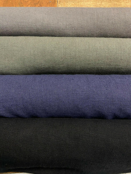 Ventanas Belgian Linen Fabric - Slate Gray, 56" Width (1 Yard)