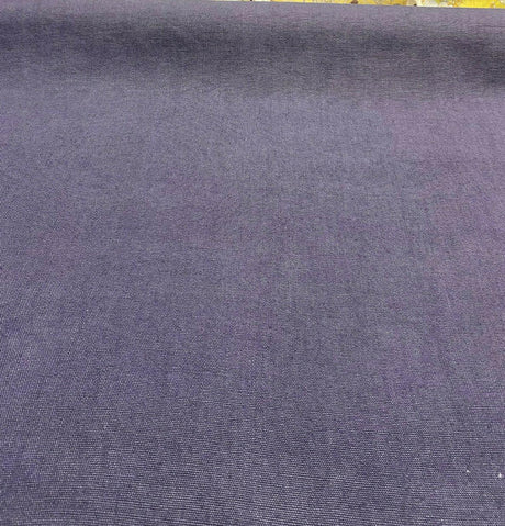 100% Belgian Linen Fabric - Blue Denim Ventanas, 56" Width (1 Yard)