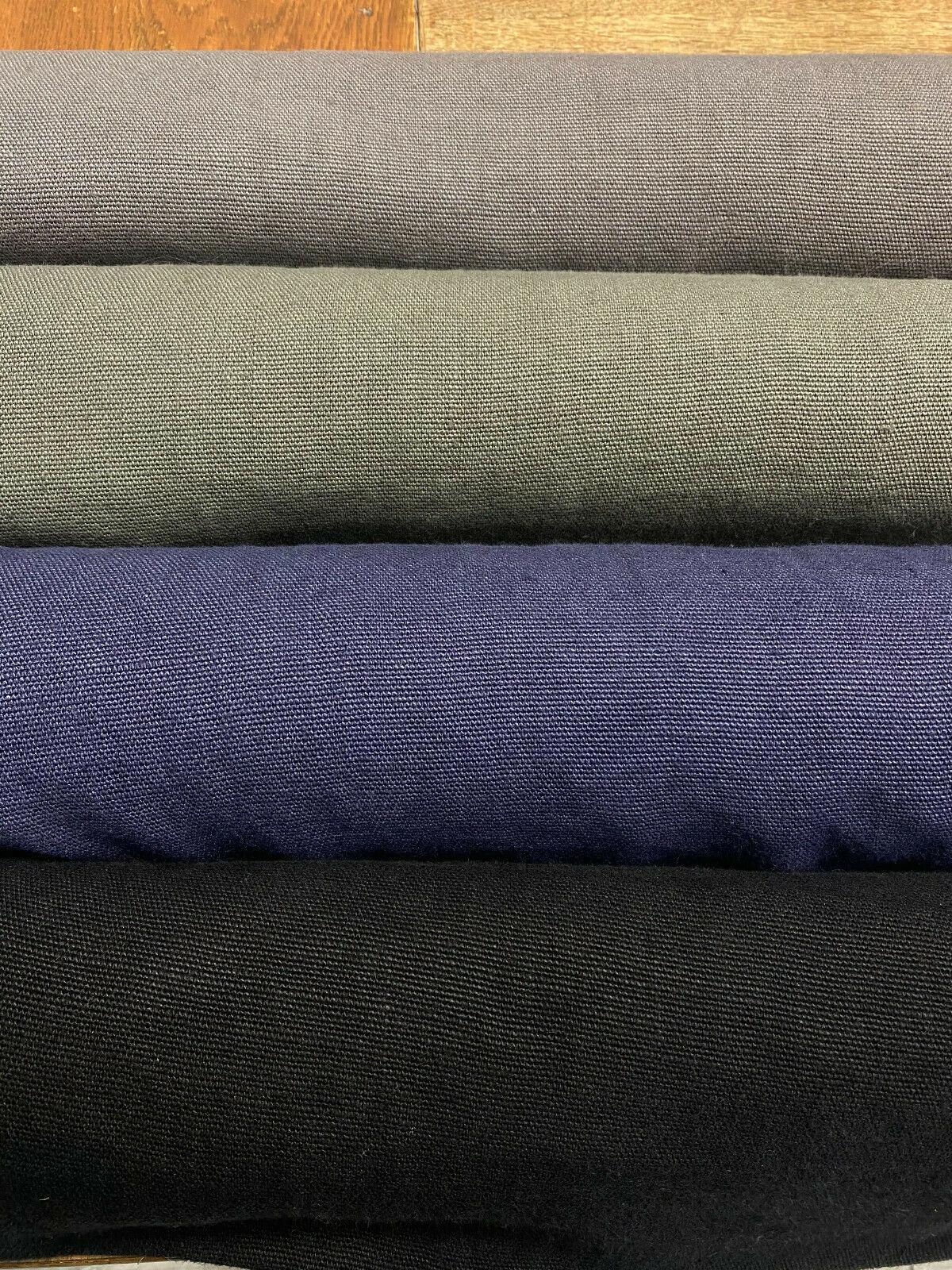 100% Belgian Linen Fabric - Blue Denim Ventanas, 56" Width (1 Yard)