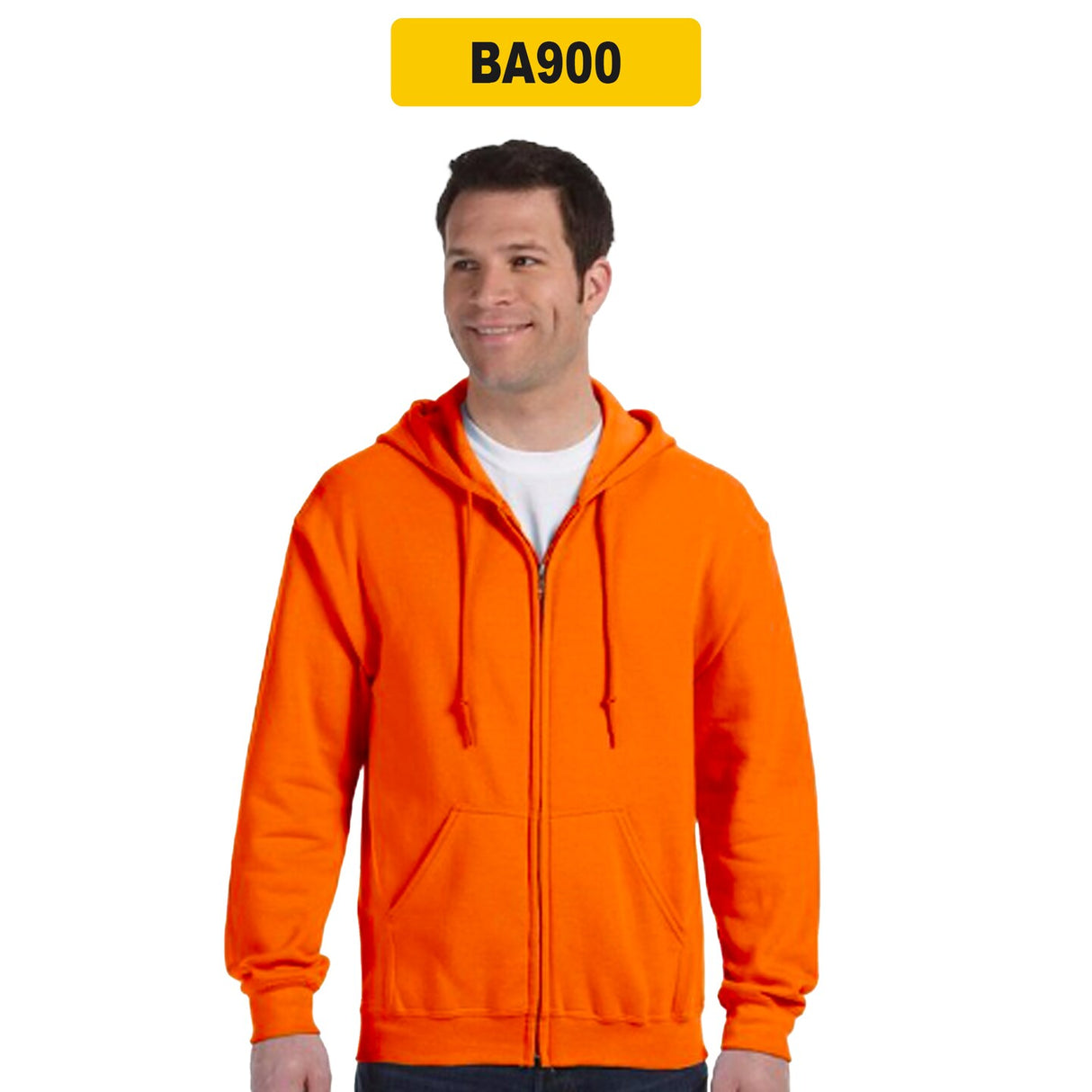 Bayside® Adult USA Made Full-Zip Heavyweight Hooded Sweatshirt