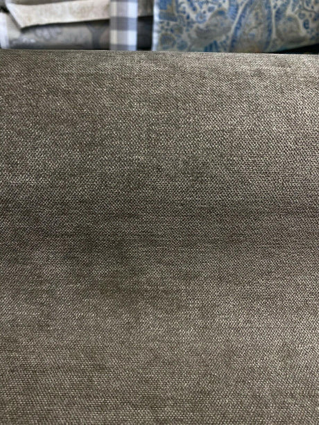 De Leo Venetian Ambient Faux Velvet Fabric - Ambient Taupe, Heavy Weight, 55" Width (1 Yard)