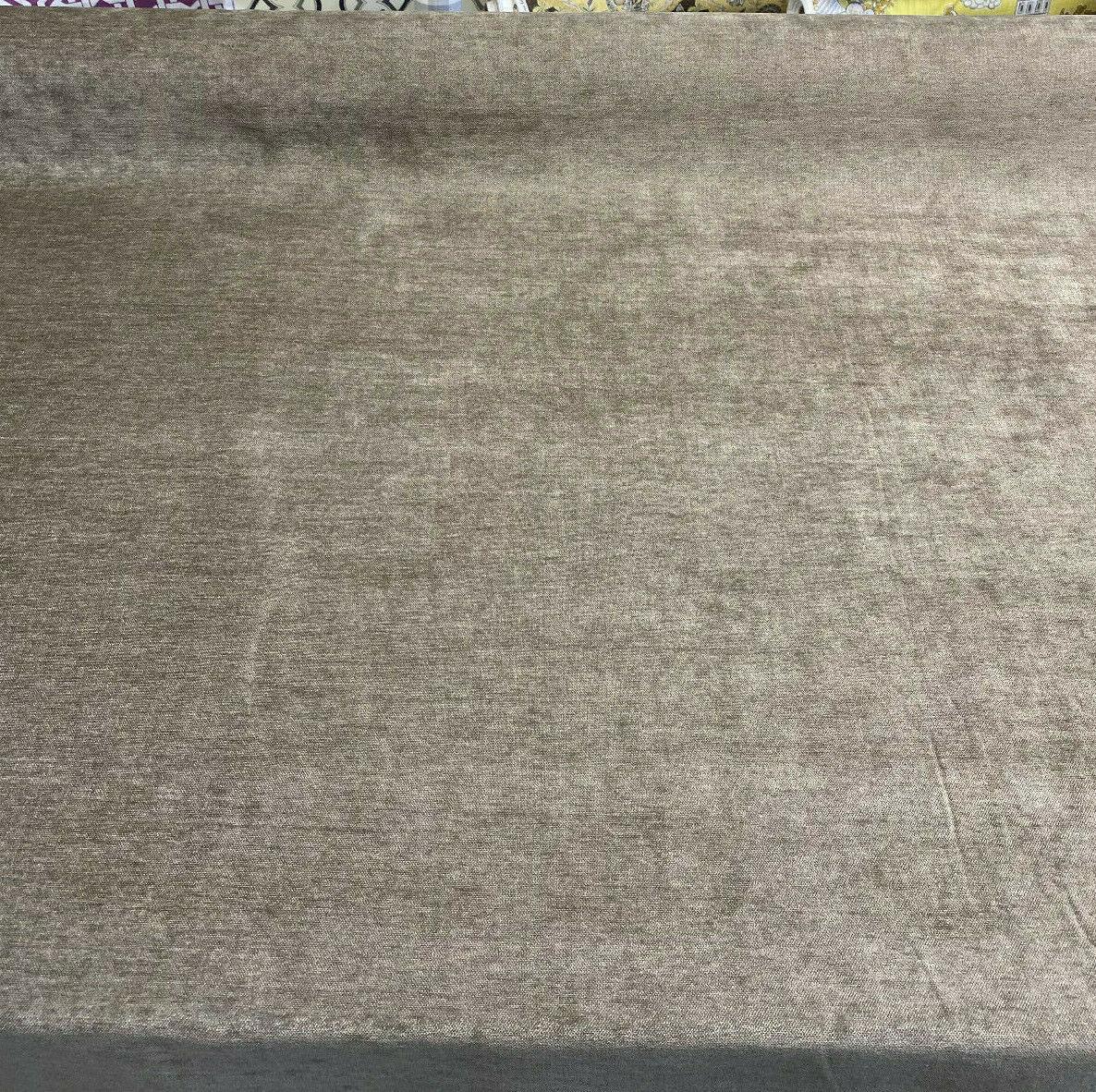 De Leo Venetian Ambient Faux Velvet Fabric - Ambient Taupe, Heavy Weight, 55" Width (1 Yard)