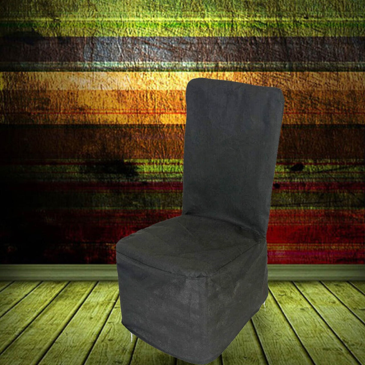 10 Pieces Black Polyester Dust Covers for Chiavari Chairs Protective Storage Solution