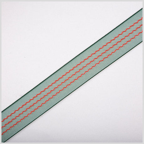 Dark Green Sheer Ribbon