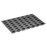 Pavoni Pavoflex Black Silicone Mold, Quenelle, 66mm x 33mm across x 30mm High, 49 Cavities