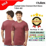 Tultex® Combed Cotton Crewneck Short Sleeve T-Shirt