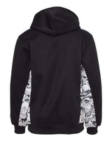 Youth Digital Camo Colorblock Performance Fleece Hooded Sweatshirt