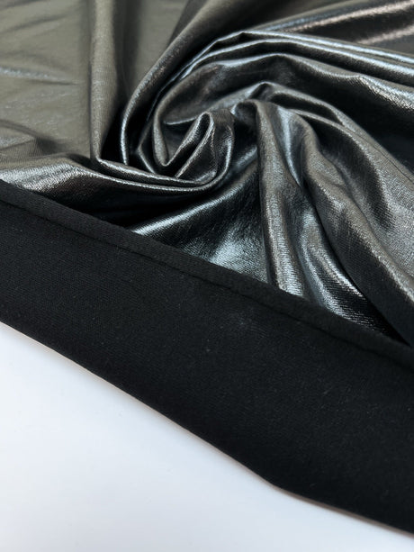 Black Cotton Knitted Fabric